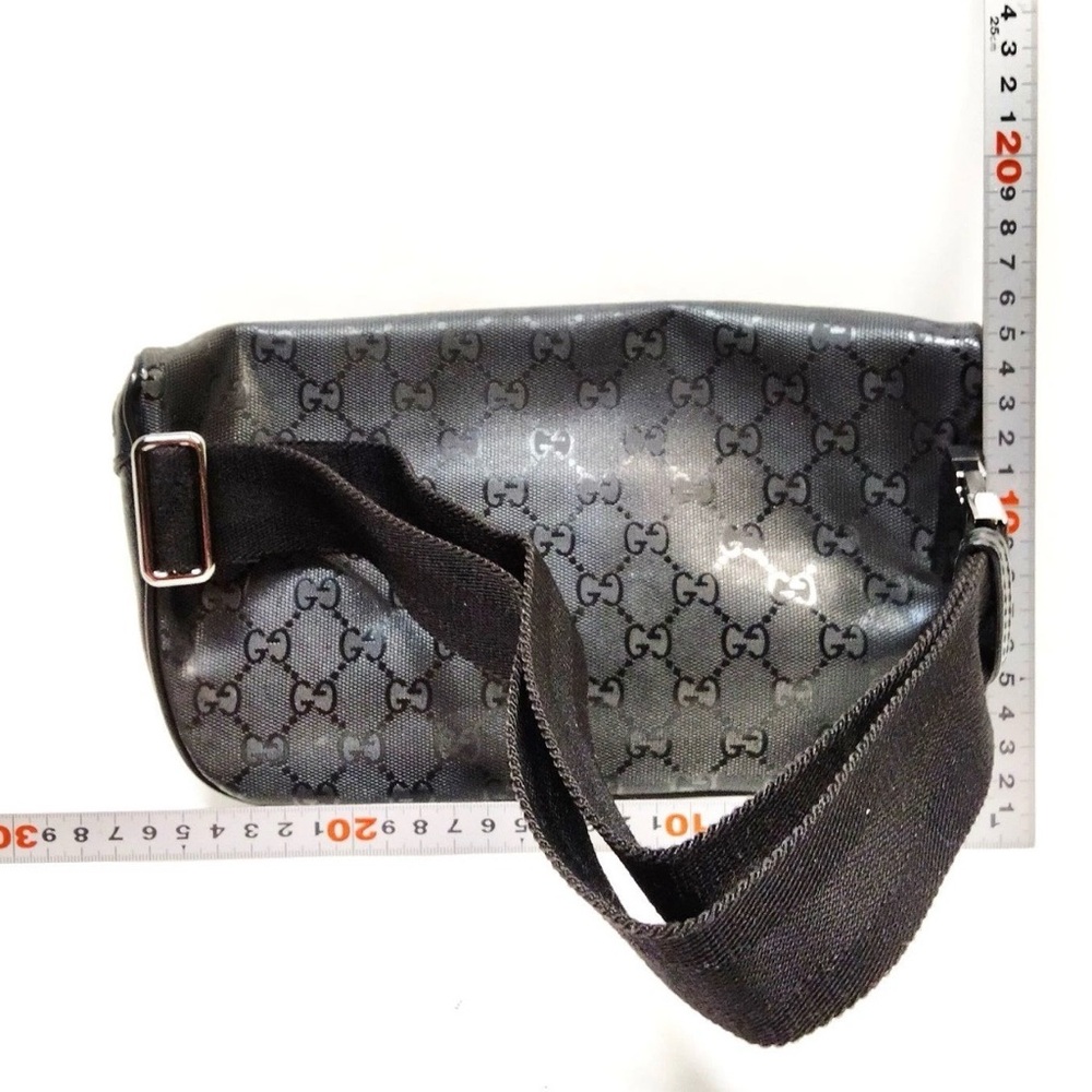 Gucci Black Monogram Belt Bag - Picture 5 of 13